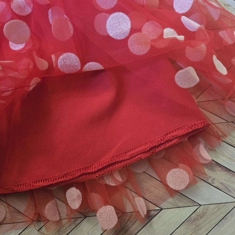 Minnie Mouse Princess Dress Girl Halloween Birthday Polka Dot Kid Costume 12-18M